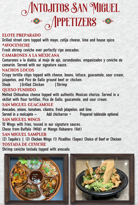 Tortilleria La Mexicana Menu - Image 1
